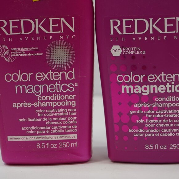 LOT OF 2 REDKEN COLOR EXTEND MAGNETICS CONDITIONER 8.5 OZ - Picture 2 of 2